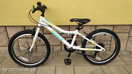 NOWY rower aluminiowy 20 cali SHIMANO 2 lata GWARANCJA biało-miętowy