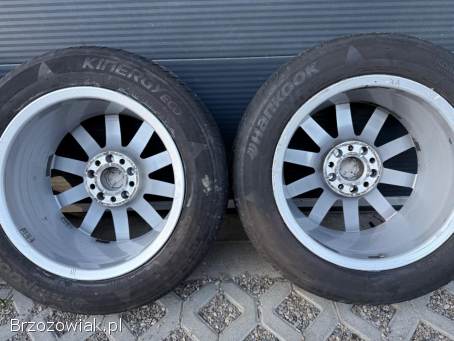 Koła letnie 5x112 R16 Audi 7,  5J ET45 66,  6 mm stan DB + 205/60 Hankook 4/5 mm