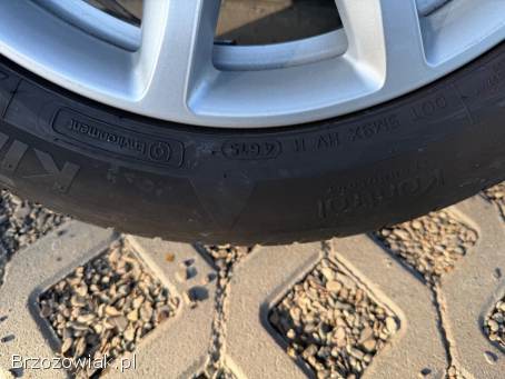 Koła letnie 5x112 R16 Audi 7,  5J ET45 66,  6 mm stan DB + 205/60 Hankook 4/5 mm
