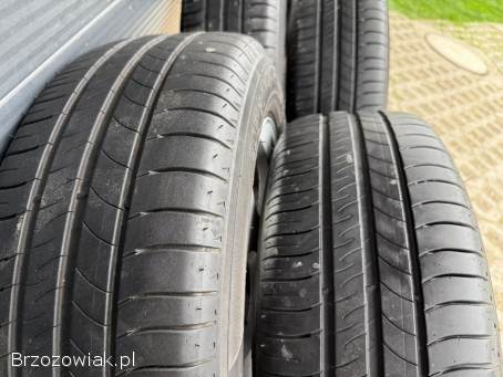 Koła letnie 5x112 R16 Audi 7J ET42 57,  1 stan DB + 205/60 Michelin 5 mm VW Skoda