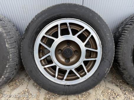 Koła letnie 4x100 R14 AVUS 6J ET38 57,  1 mm stan DB + 185/60 Dębica 3,  5/4,  5 mm