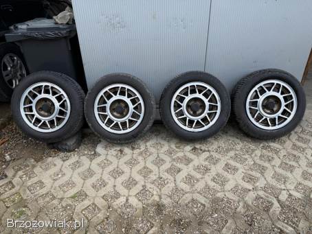 Koła letnie 4x100 R14 AVUS 6J ET38 57,  1 mm stan DB + 185/60 Dębica 3,  5/4,  5 mm