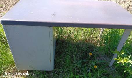 Biurko metalowe techniczne medyczne z szufladami Stół warsztatowy