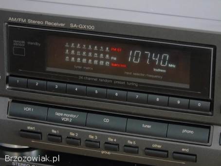 Wzmacniacz z radiem Technics SA-GX 100 sprawny 265 wat.  WYSYŁKA
