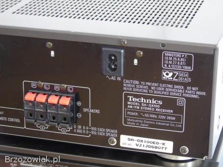 Wzmacniacz z radiem Technics SA-GX 100 sprawny 265 wat.  WYSYŁKA
