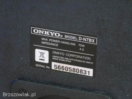 Kolumny Onkyo D-N7BX mocne 2x 70 wat.  WYSYŁKA