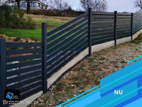 Aluminiowe ogrodzenie Euro Fences -  model NU