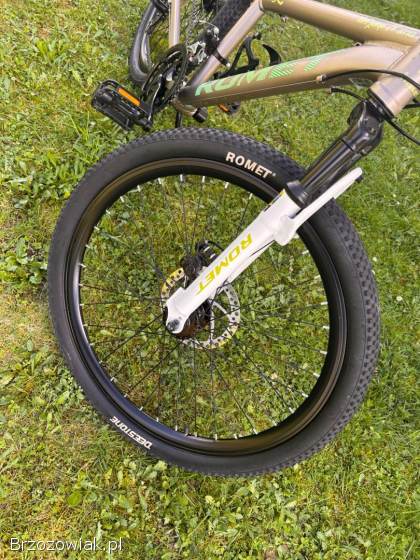Rower Romet 24” – jak nowy!  Shimano,  hamulce tarczowe