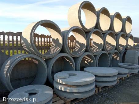 Kręgi betonowe,  pokrywy