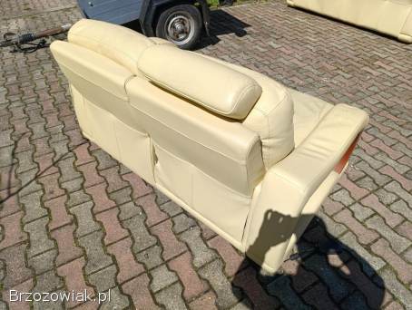Włoski Zestaw mebli WYPOCZYNEK MB DESIGN Skóra