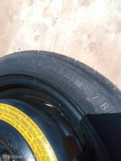 Dojazdówka zapas VW Golf Volkswagen 4x100 r14