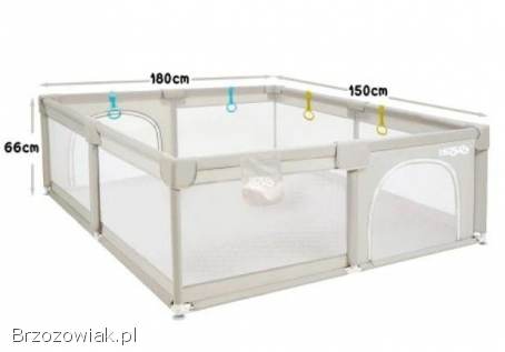 KOJEC DLA DZIECI ISERE PREMIUM 150x180 MATA PIANKOWA KULKI ORGANIZER GĄBKI