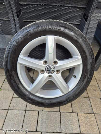 Felgi Oryginał Volkswagen Borbet,  opony 205/55 r16 DOT 06/2024