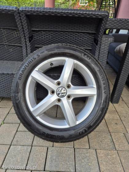 Felgi Oryginał Volkswagen Borbet,  opony 205/55 r16 DOT 06/2024