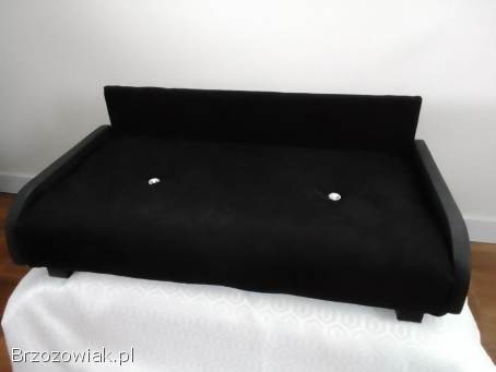 Sofa Legowisko z Czarnej Alkantary dla Pieska Kotka Nowa