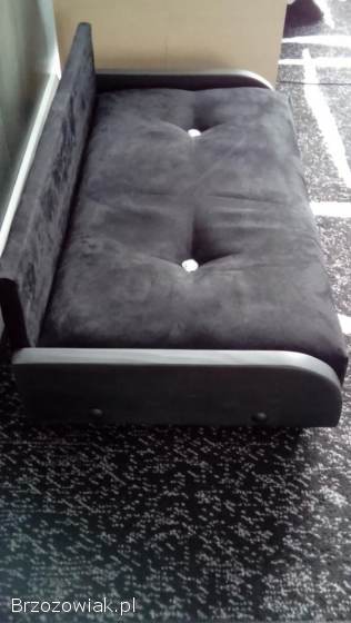 Sofa Legowisko z Czarnej Alkantary dla Pieska Kotka Nowa