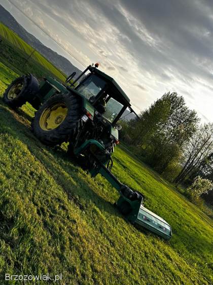Koszenie łąk nieużytków rolnych mulczerem