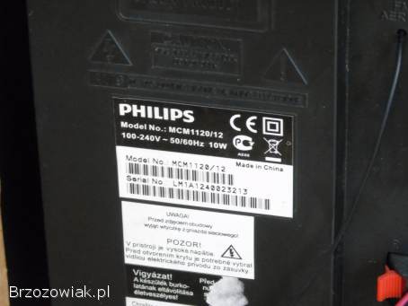 Wieża Philips MCM 1120 CD USB mp-3 mag kolumny.  sprawna.  DOSTAWA
