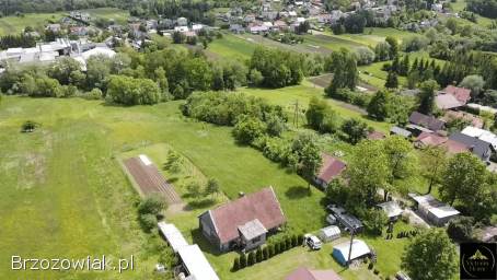 Działka budowlana – Trepcza,  2852 m² z pięknym widokiem,  media i dom do remontu.
