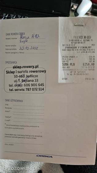 ROWER ORBEA ALMA H10 EAGLE