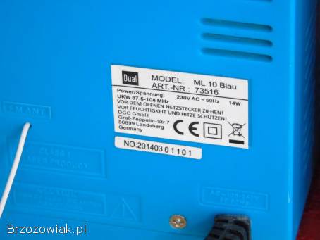 Wieża Dual radio USB mp3 CD kolumny.  WYSYŁKA