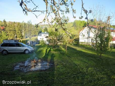 Działka budowlana z garażem i altaną
