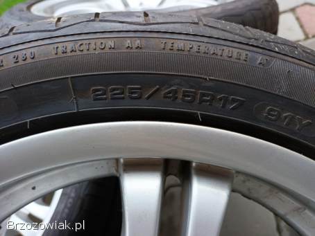 Oryginalny komplet kół BMW M pakiet 17 cali 5x120 o dwóch szerokościach.