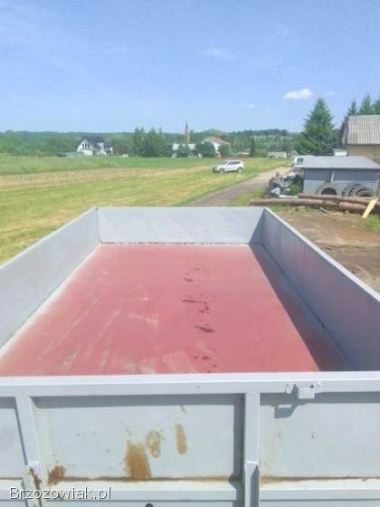 PRZYCZEPA WYWROTKA D-47 po remoncie nowe blachy