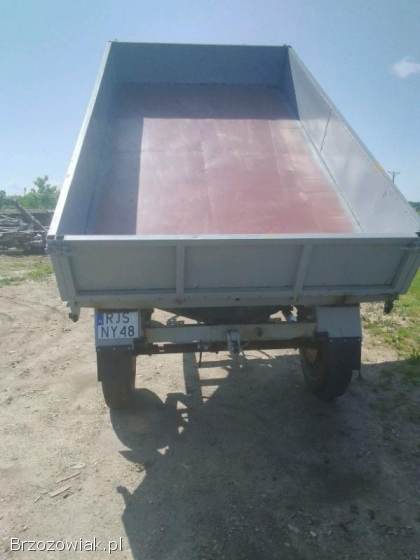 PRZYCZEPA WYWROTKA D-47 po remoncie nowe blachy