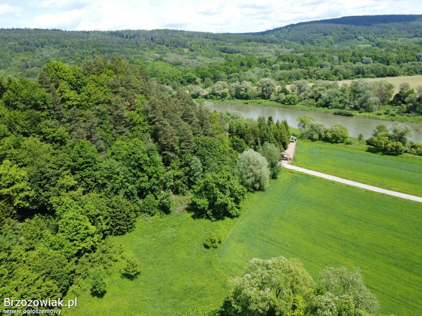 Działka rolno -  leśna nad rzeką,  w miejscowości Temeszów
