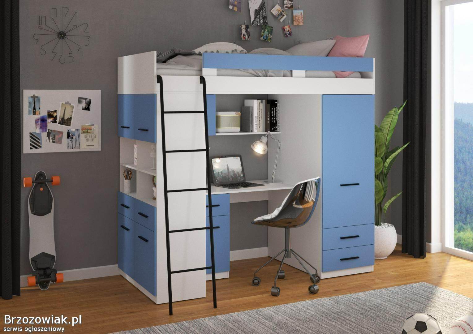 Łóżko piętrowe LEWEL -  nowe