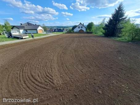 Usługi glebogryzarką separacyjną przygotowanie pod równanie terenu