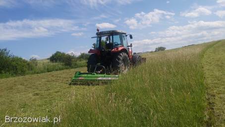 Koszenie,  traw,  nieużytków,  łąk kosiarką bijakową(mulczerem)