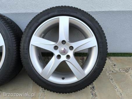 Alufelgi 17 5x112 opony zimowe 225/45R17 ori Seat pasujące do Audi VW Skoda
