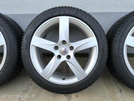 Alufelgi 17 5x112 opony zimowe 225/45R17 ori Seat pasujące do Audi VW Skoda