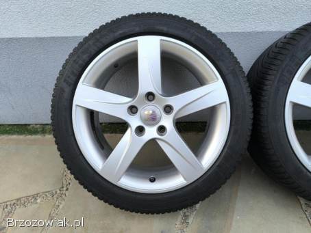 Alufelgi 17 5x112 opony zimowe 225/45R17 ori Seat pasujące do Audi VW Skoda