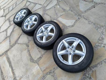 Alufelgi 16 5x112 opony letnie 205/55R16 Audi VW Seat Skoda Mercedes BMW