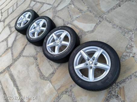 Alufelgi 16 5x112 opony letnie 205/55R16 Audi VW Seat Skoda Mercedes BMW