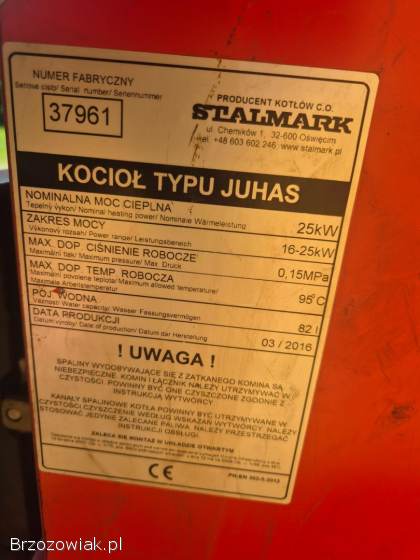 Kocioł Stalmark Juhas 25kw