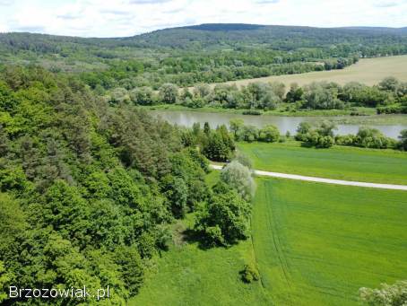 Działka rolno -  leśna nad rzeką,  w miejscowości Temeszów