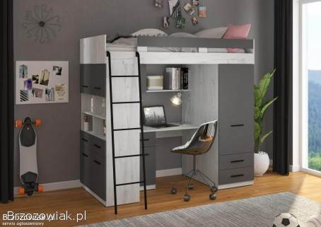 Łóżko piętrowe LEWEL -  nowe