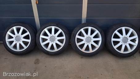 Felgi Audi 17 5x112 opony lato Pirelli 24rok
