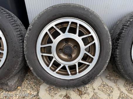 Koła letnie 4x100 R14 AVUS 6J ET38 57,  1 mm stan DB + 185/60 Dębica 3,  5/4,  5 mm