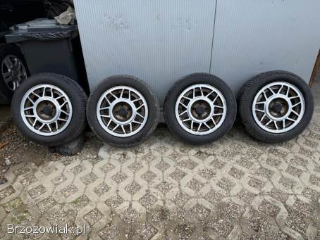 Koła letnie 4x100 R14 AVUS 6J ET38 57,  1 mm stan DB + 185/60 Dębica 3,  5/4,  5 mm