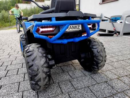 Quad elektryk Dwa napędy Ledy bieg wsteczny Mało używany Jak Nowy!
