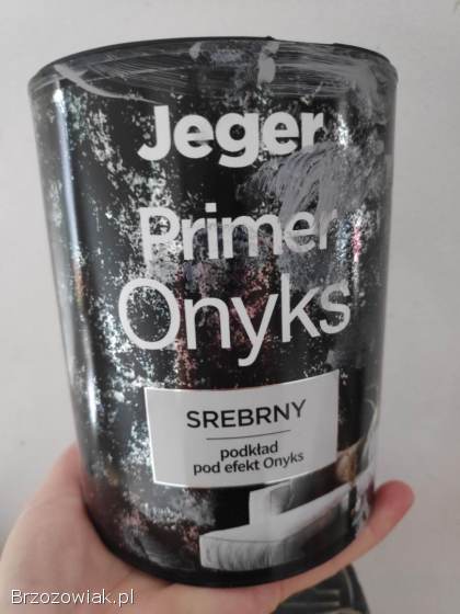 Tynk ozdobny Jeger onyks srebrny + primer