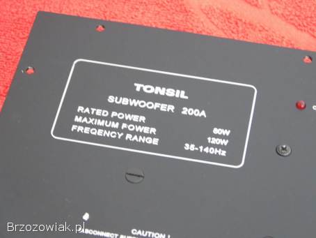 Sub aktywny Tonsil 200 A -  panel wzmacniacza sprawny.  DOSTAW