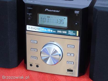 Wieża Pioneer pilot CD USB mp-3 AUX kolumny.  DOSTAWA