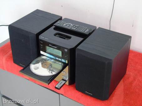 Wieża Pioneer pilot CD USB mp-3 AUX kolumny.  DOSTAWA