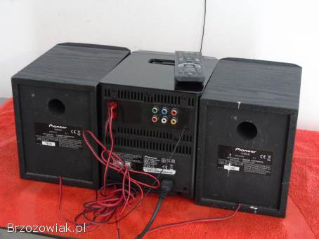 Wieża Pioneer pilot CD USB mp-3 AUX kolumny.  DOSTAWA